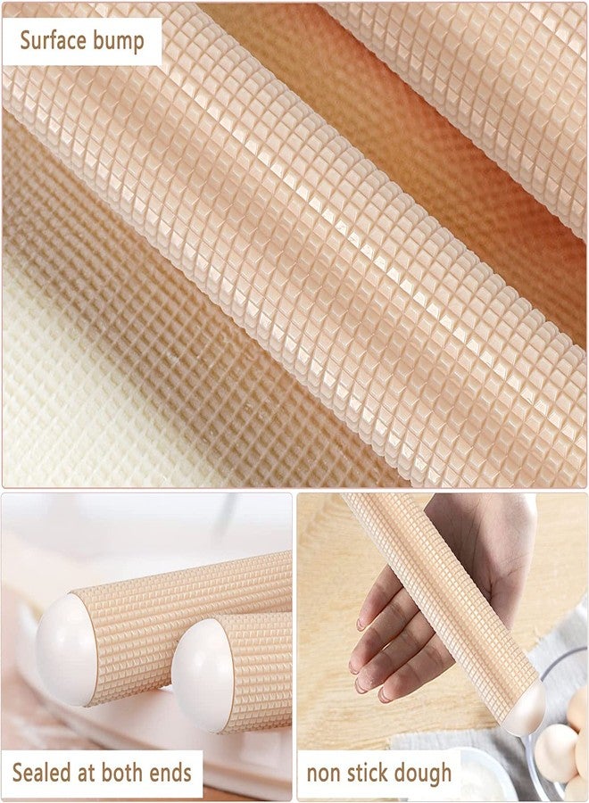 STHITI Plastic Rolling Pin for Baking Dough Roller Pin Nonstick Kitchen Rolling Pin for Puri Cake Bread Pizza Dishwasher Safe (Multicolor) - Image 5