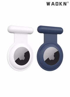 WAOKN AirTag Holder with Brooch Pin(2 Pack), Hidden AirTag Case for Clothing, Suitable for Kids, Elder, Better Substitute for AirTag Accessories of Necklace, Wristband,Compatible with Apple Air Tag Tracker  - Image 1