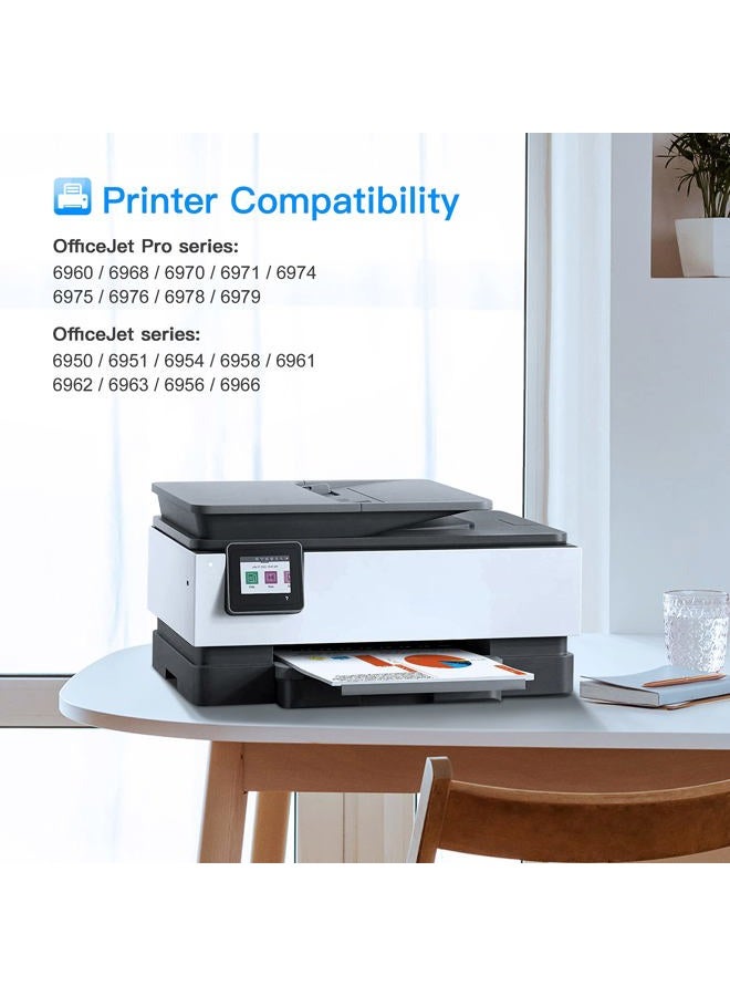 LxTek Compatible Ink Cartridge Replacement for HP 902 XL 902XL to use with Officejet 6978 6954 6962 6968 6975 Printers (5 Pack) - Image 2
