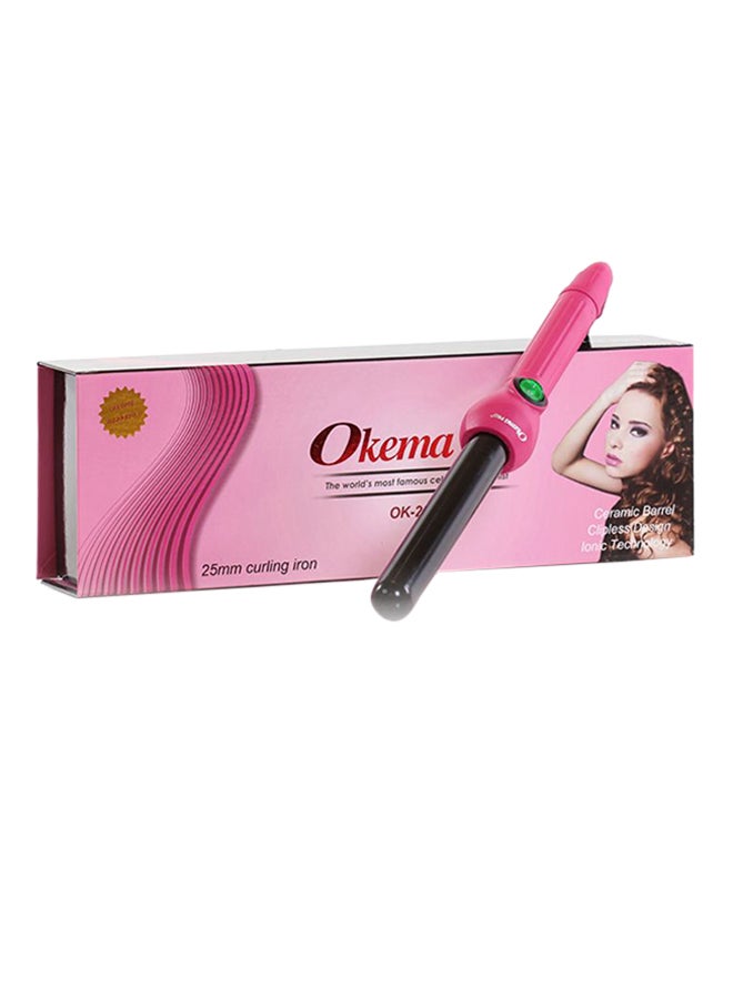 أوكيما جهاز كي وتجعيد الشعر طراز OK-2078 وردي/أسود 25مم - Image 2