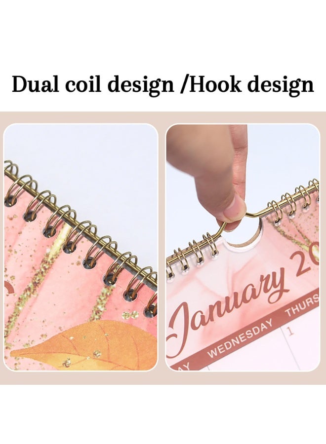 كيلا تقويم جداري ١٢ شهرًا ٢٠٢٦، تصميم زهور، يناير ٢٠٢٦ - ديسمبر ٢٠٢٦، مقاس كبير ١٤.٦ بوصة × ١١.٣ بوصة، غلاف متين مزدوج الأسلاك، مناسب للتخطيط المنزلي والمكتبي والمدرسي (برتقالي) - Image 4