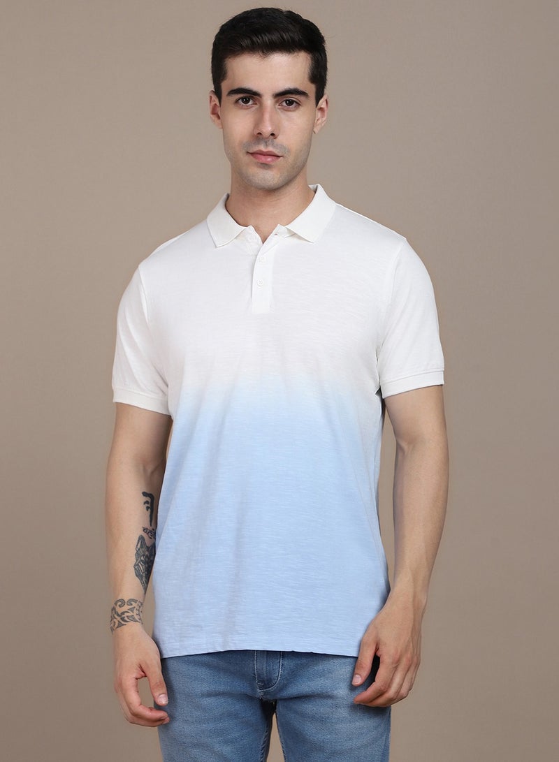 Dennis Lingo Blue T-Shirt for Men, Modern Casual - Image 2