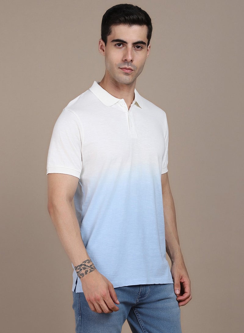Dennis Lingo Blue T-Shirt for Men, Modern Casual - Image 3