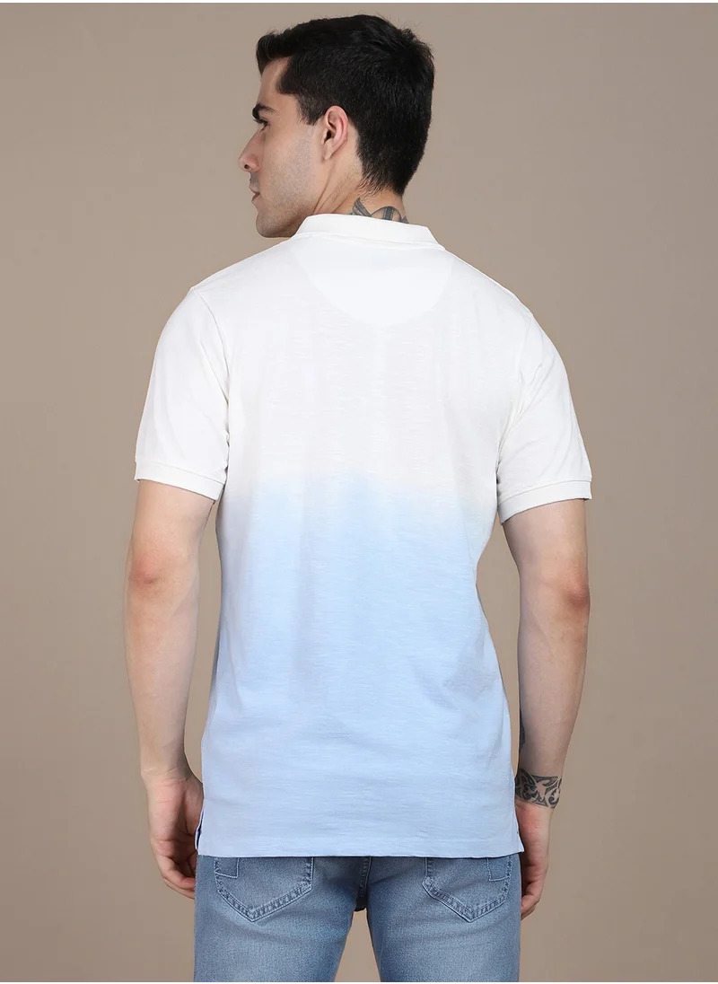 Dennis Lingo Blue T-Shirt for Men, Modern Casual