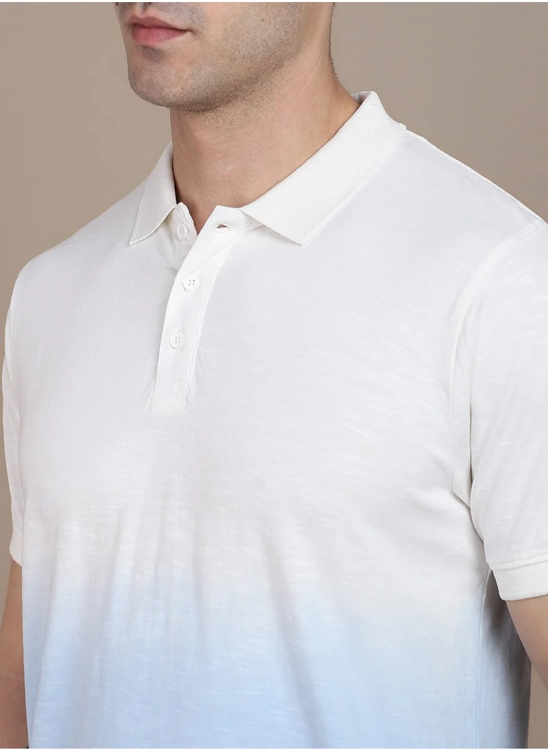 Dennis Lingo Blue T-Shirt for Men, Modern Casual