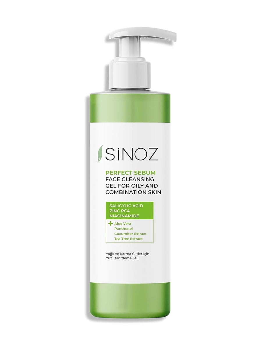 SINOZ Perfect Sebum Balancing Facial Cleansing Gel 400 ml For Oily Combination Skin 