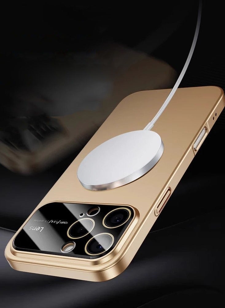 general Magnetic Case for iPhone 16 Pro Max, Ultra Thin Frosted Mobile Phone Case Screen Camera Protection Support Wireless Charging Case - Image 4