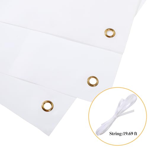 Zonon Large Blank Banners And Signs Polyester Oxford Cloth Sublimation Banner To Decorate With Hanging Rope For Indoor Wall Outdoor Easy Hang Diy Signs For Business Office(White,2 x 6 Feet) - Image 4