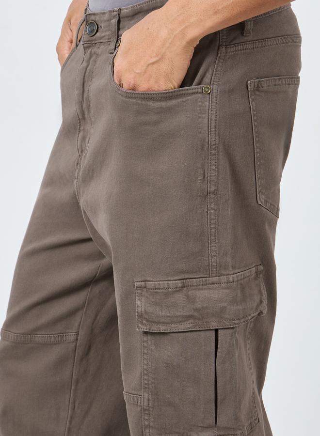 Styli Loose Fit Utility Cargo Jeans - Image 3