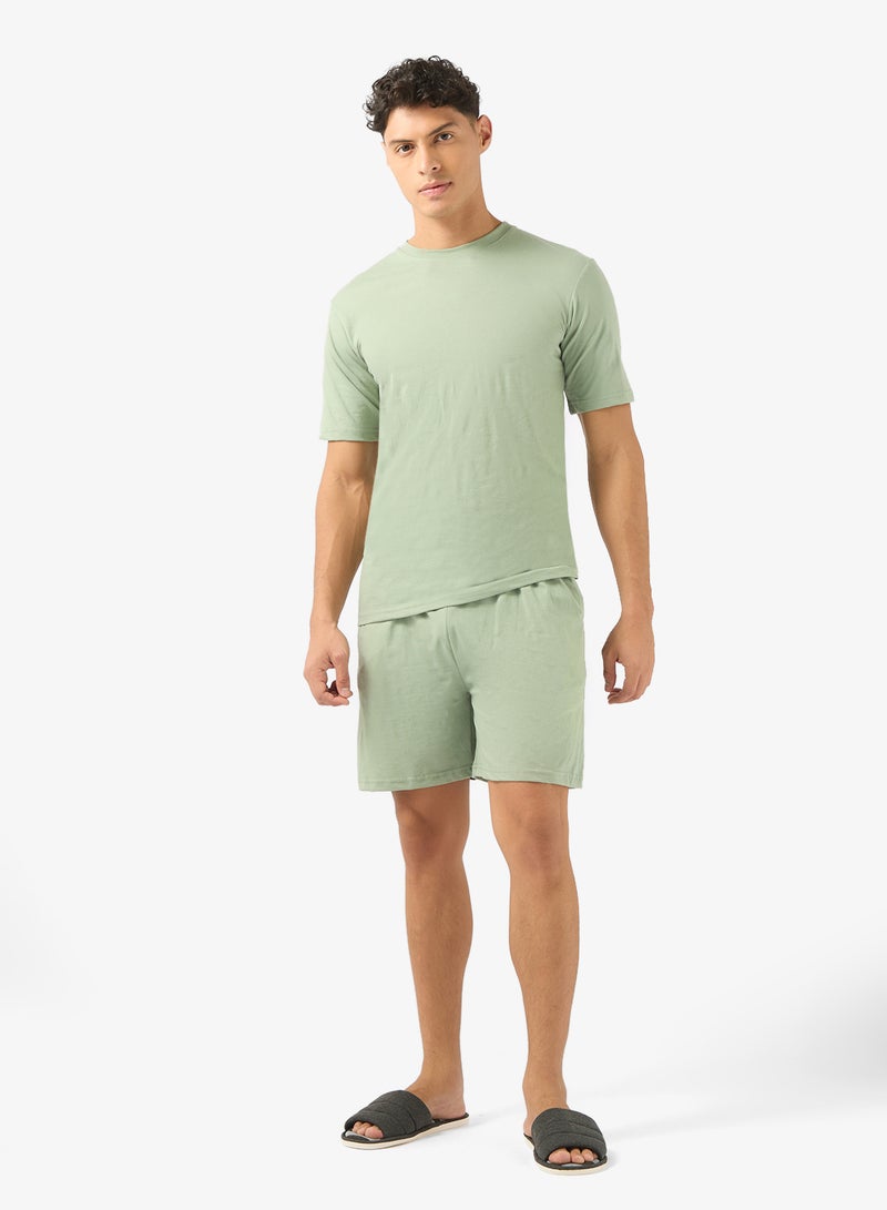 سفنتي فايف طقم بيجامة تي شيرت وشورت - Image 5