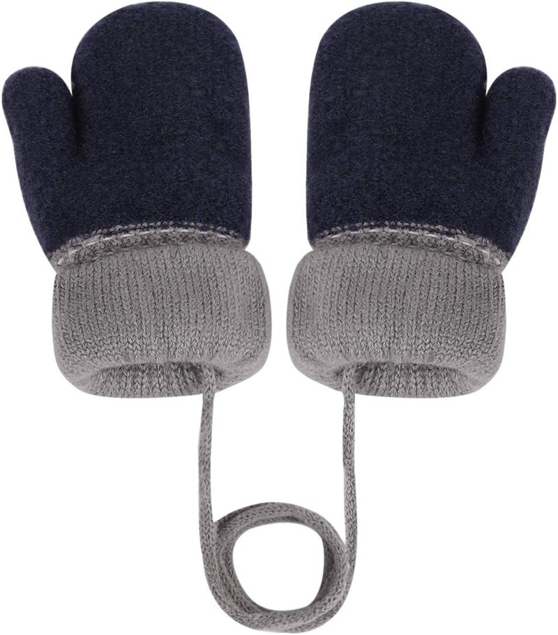 Holiberty Toddler Kids Warm Winter Gloves Cute Infant Baby Boys Girls Thick Fleece Lined Full Finger Ski Snow Gloves Mittens - Image 2