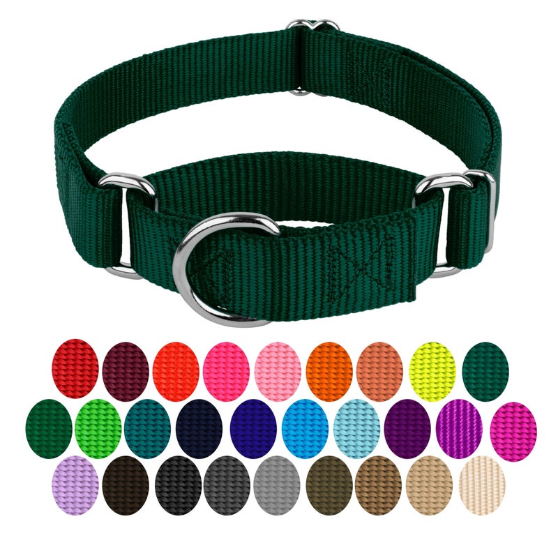 Country Brook Design Country Brook Petz - Martingale Dog Collar - Heavy-Duty Training Collar with No Buckle - Service Dog Collar for All Pups - 10+ Cool Colors (Green, 3/4 Inch, Small) - Image 4