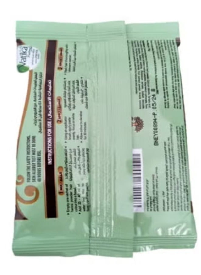 VATIKA Dabur Vatika Henna Hair Dye - 4 Natural Brown - Image 2