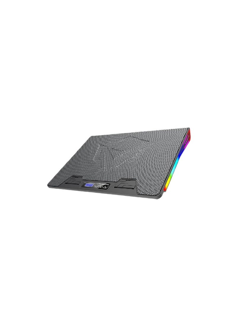 MeeTion CP5050 Laptop Cooling Pad with RGB LED and Adjustable Height for 9-19 inch Laptops - Image 2