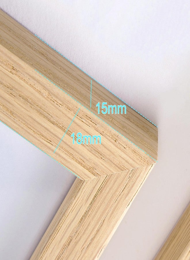 TONES FRAME DESIGN Solid Oak Wood 11x14 Picture Frame with Mat for 8x10 Natural Photo Frame, Poster Frame for Wall Home Decor - Image 5