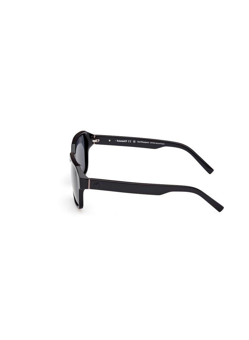 Timberland نظارات شمسية تيمبرلاند للرجال بإطار كامل مربع أسود من الأسيتات - Image 2