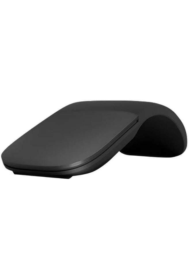 Three-generation Bluetooth folding wireless arc mouse black - Image 3