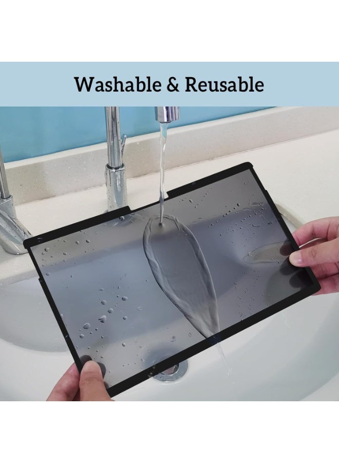 Magnetic Privacy Screen for Microsoft Surface Pro 11/10/9/8/X 13 Inch, Removable Anti Glare Blue Light Filter, 13 In Anti Spy Black Security Private Block Screen Protector - Image 2