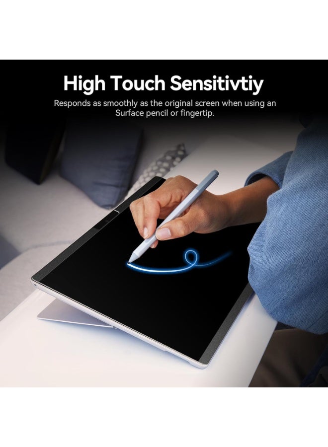 Magnetic Privacy Screen for Microsoft Surface Pro 11/10/9/8/X 13 Inch, Removable Anti Glare Blue Light Filter, 13 In Anti Spy Black Security Private Block Screen Protector - Image 3