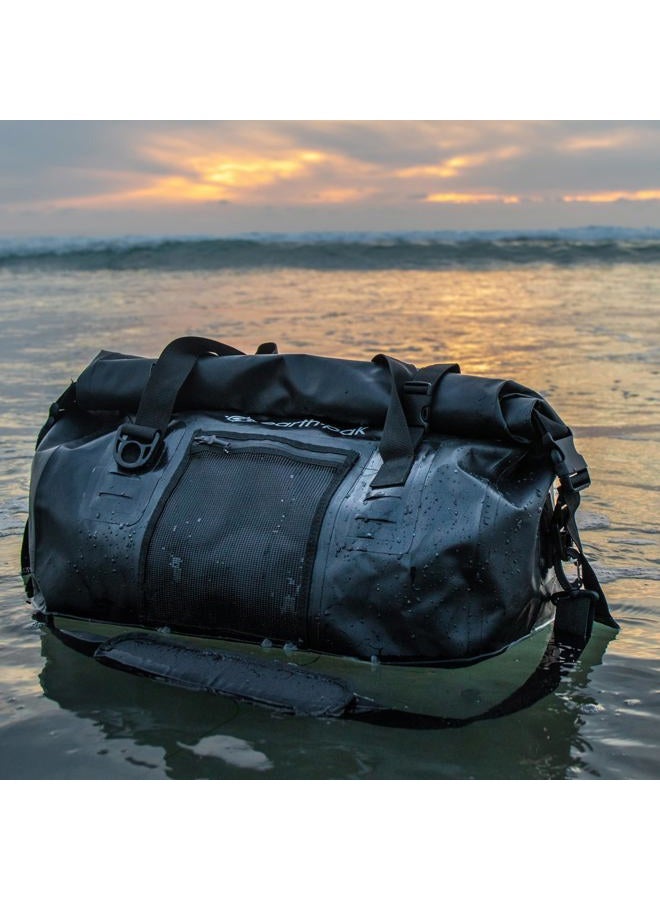 Earth Pak Waterproof Travel Bag - Duffel Bag Sizes 50L / 70L - Ideal as a Travel Bag, Sailing Bag, Fitness Bag or Expedition Bag (Black, 70L) - Image 2