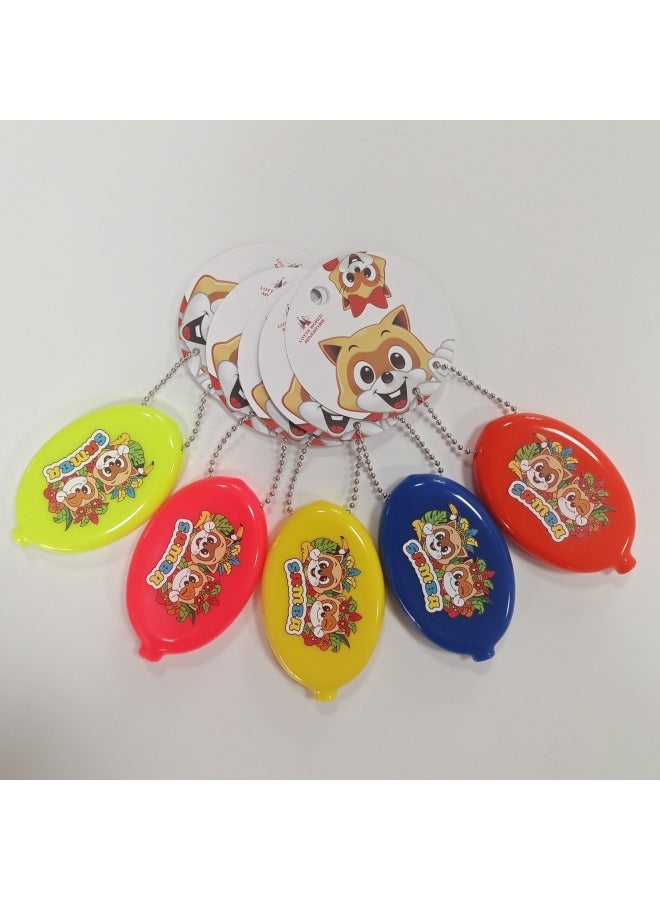 2024 PVC Coin Purse Cute Girl's Small Purse Japanese Style Small Bag Coin Holder Storage Bag Custom Pattern-Color:9320C Lotus Color-Dimensions:8*5*1.2 - Image 2