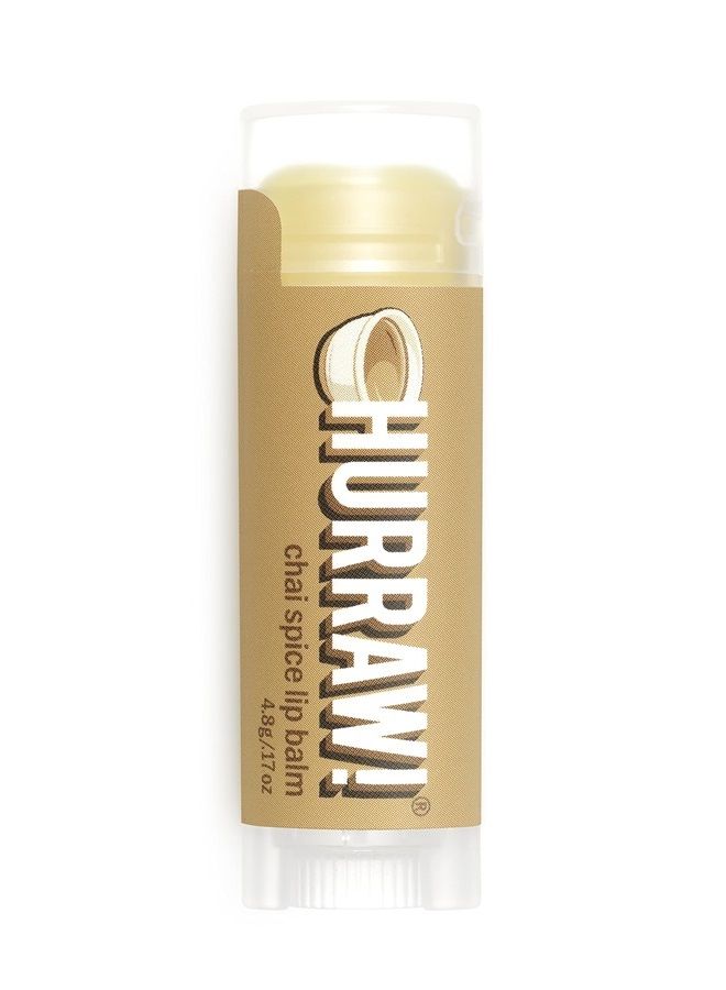 Hurraw! Chai Spice Lip Balm: Organic, Certified Vegan, Cruelty and Gluten Free. Non-GMO, 100% Natural Ingredients. Bee, Shea, Soy and Palm Free. Made in USA - Image 1