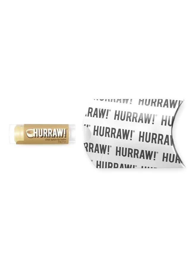 Hurraw! Chai Spice Lip Balm: Organic, Certified Vegan, Cruelty and Gluten Free. Non-GMO, 100% Natural Ingredients. Bee, Shea, Soy and Palm Free. Made in USA - Image 2