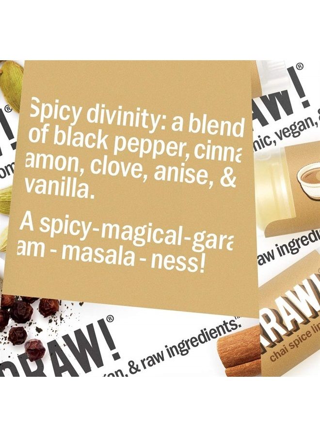 Hurraw! Chai Spice Lip Balm: Organic, Certified Vegan, Cruelty and Gluten Free. Non-GMO, 100% Natural Ingredients. Bee, Shea, Soy and Palm Free. Made in USA - Image 3
