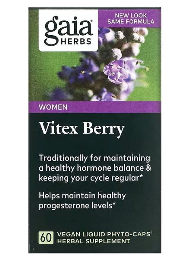 Gaia Herbs - Gaia Herps  Women vitex Berry 60 Liquid Phyto-Caps Vegan - Image 1