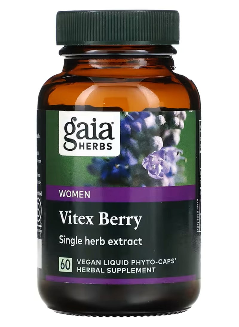 Gaia Herbs - Gaia Herps  Women vitex Berry 60 Liquid Phyto-Caps Vegan - Image 1