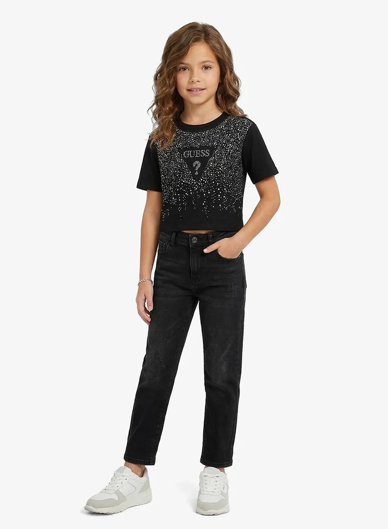 GUESS Youth Graphic Crew Neck T-Shirt