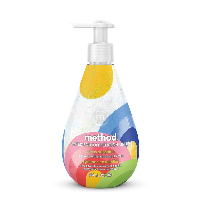 Method Limited Edition Gel Hand Wash, Citrus Sunshine, 12 Ounces - Image 1