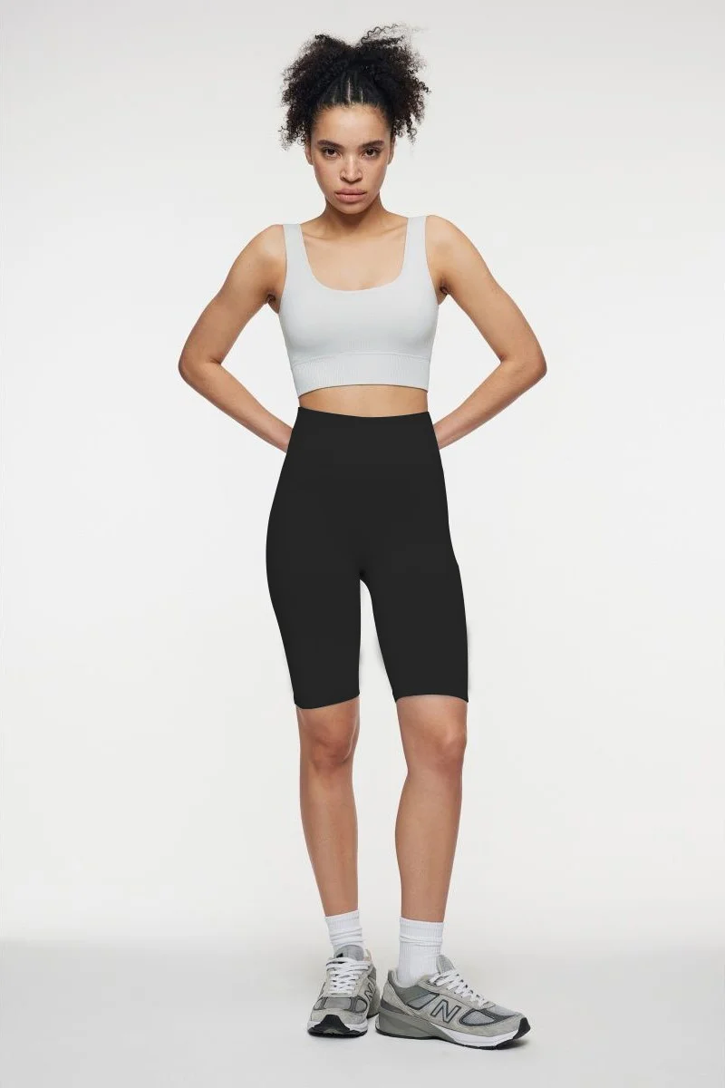ميستريك Mystic Knitted Model Biker Shorts Straight, Comfortable, Push Up Effective, Black Color