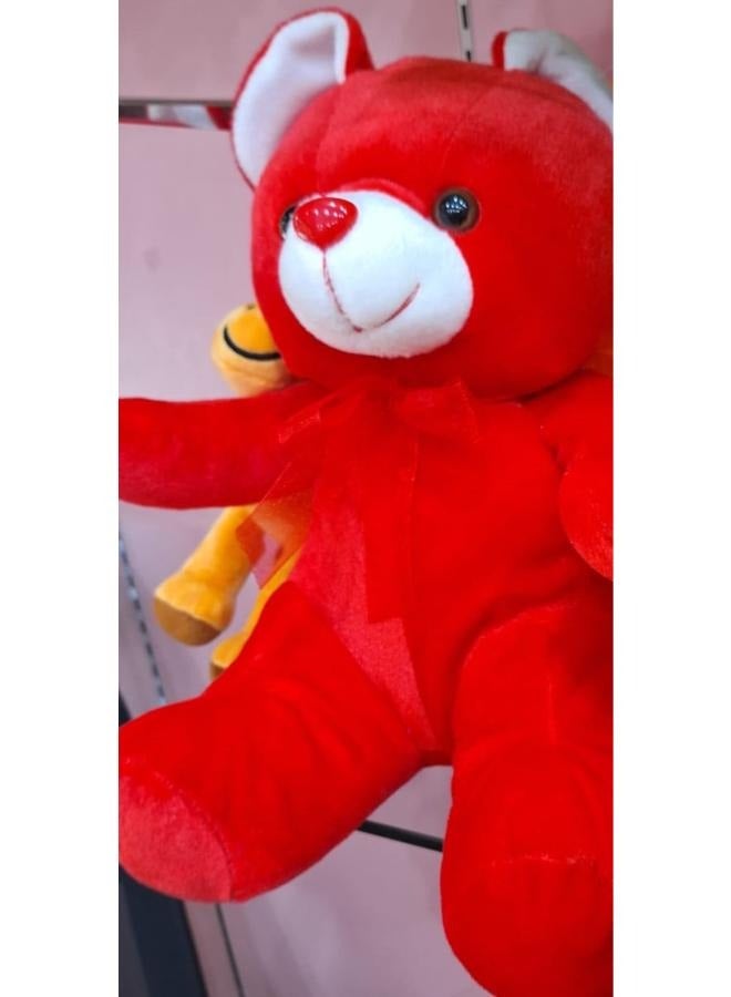 Soft Stuffed Teddy Bear with Neck Bow