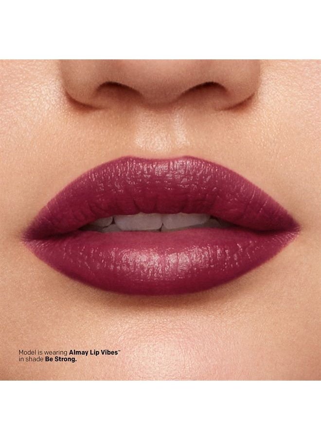 Almay Lip Vibes Lipstick with Vitamin E Oil & Shea Butter by Almay, Matte Cream Finish, Hypoallergenic, Love Yourself, 0.14 Oz  - Image 4