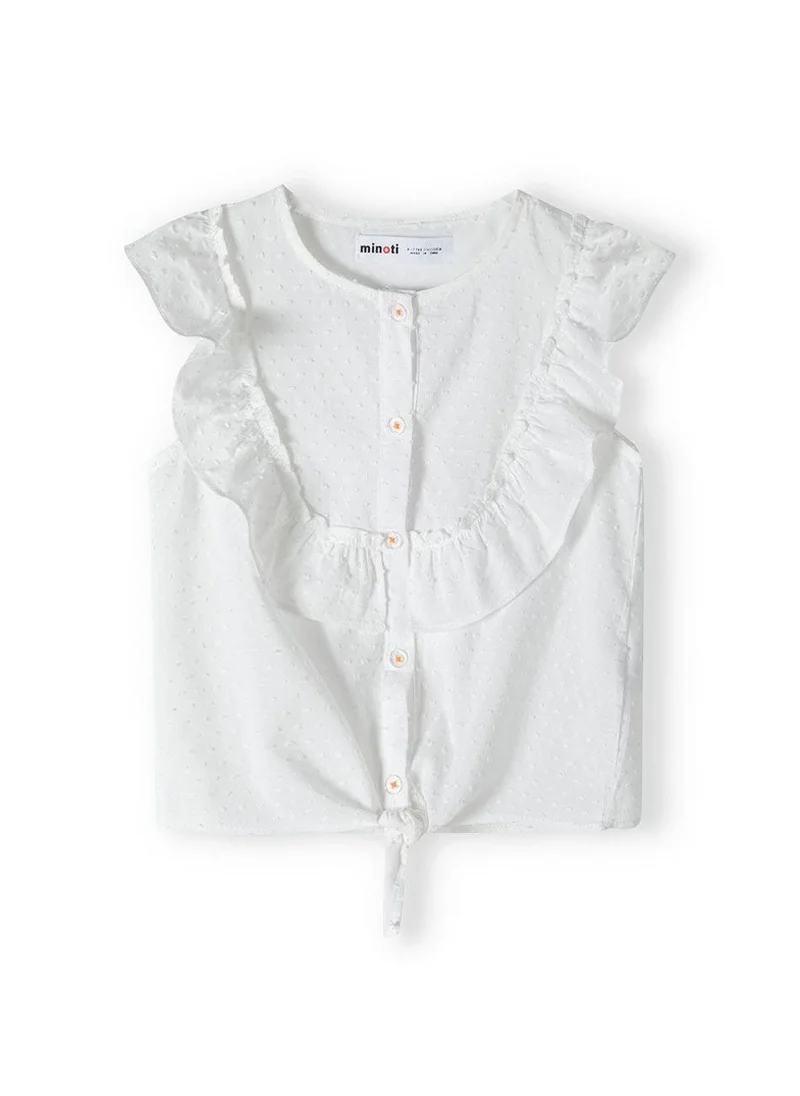 مينوتي Kids Girls Tie Front Top