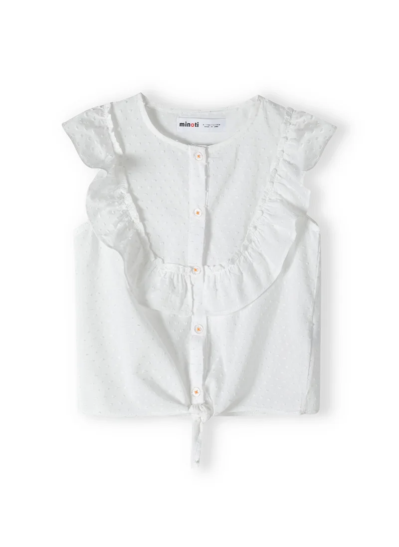 مينوتي Kids Tie Front Top