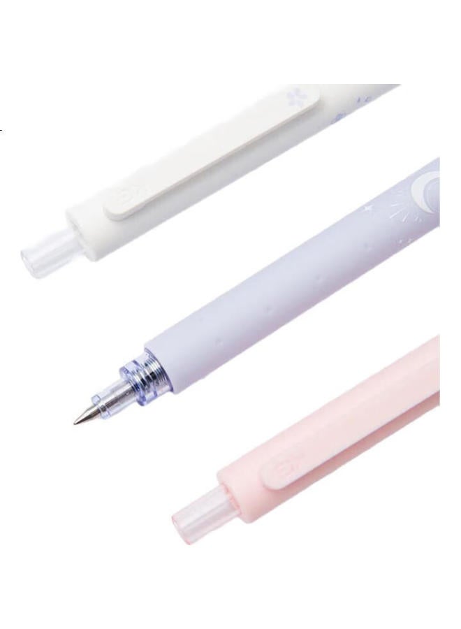 Kaco Essence Click Gel Pen Set 0.5Mm, Colorful Ink Pen For Study, Journaling, Sakura Night Edition (New And Old Packaging Shipped Alternately) - Image 1