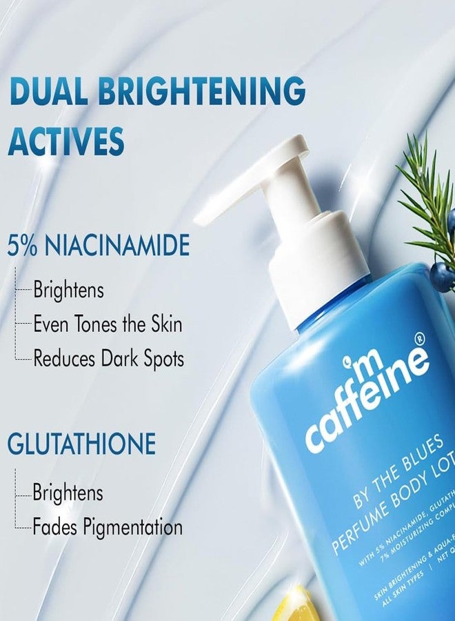 mCaffeine By the Blues Brightening Perfume Body Lotion & Sweet Escape Perfume Body Lotion | Niacinamide, Cocoa & Shea Butter | Deeply Moisturizes, Evens Skin Tone | Long Lasting Fragrance - 300mlx2 | - Image 4