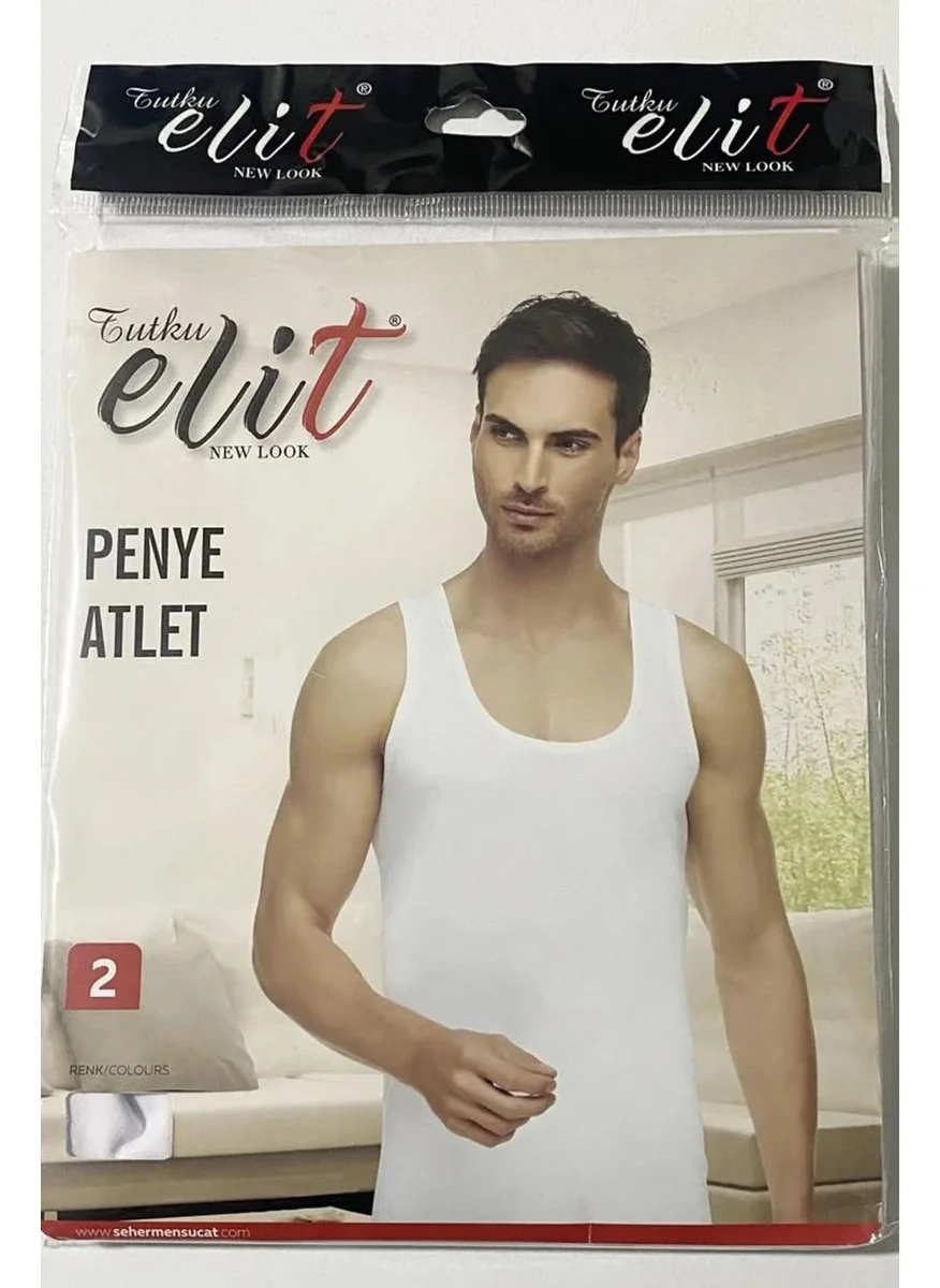 Tutku Elit Men's Combed Cotton Strappy Undershirt 1001 - 6 Pieces