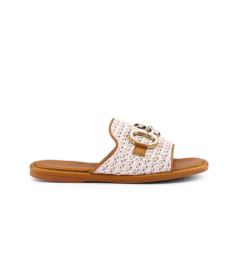 Womens woven-style flat sandals