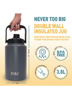 BEOLA Insulated Jug - 3.8 l, Lava Gray  - Image 3