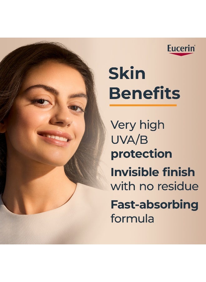 Eucerin Sunscreen Hydro Protect Face Ultra Light Fluid, High UVA/UVB Protection, SPF 50+ 50ml For all skin types skincare - Image 3