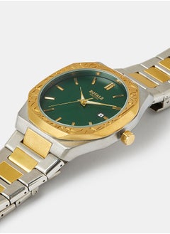 Royale Mega Round Shape Analog Wrist Watch RE224D - 40mm - Dual Tone  - Image 3