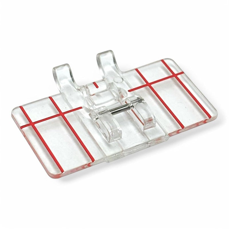 Zenith Multi-Line Decorative Border Guide Pressure Foot Snap on Type for Automatic Electric Low Shank Sewing Machines Suitable for Usha Janome Brother Singer etc. - Image 1