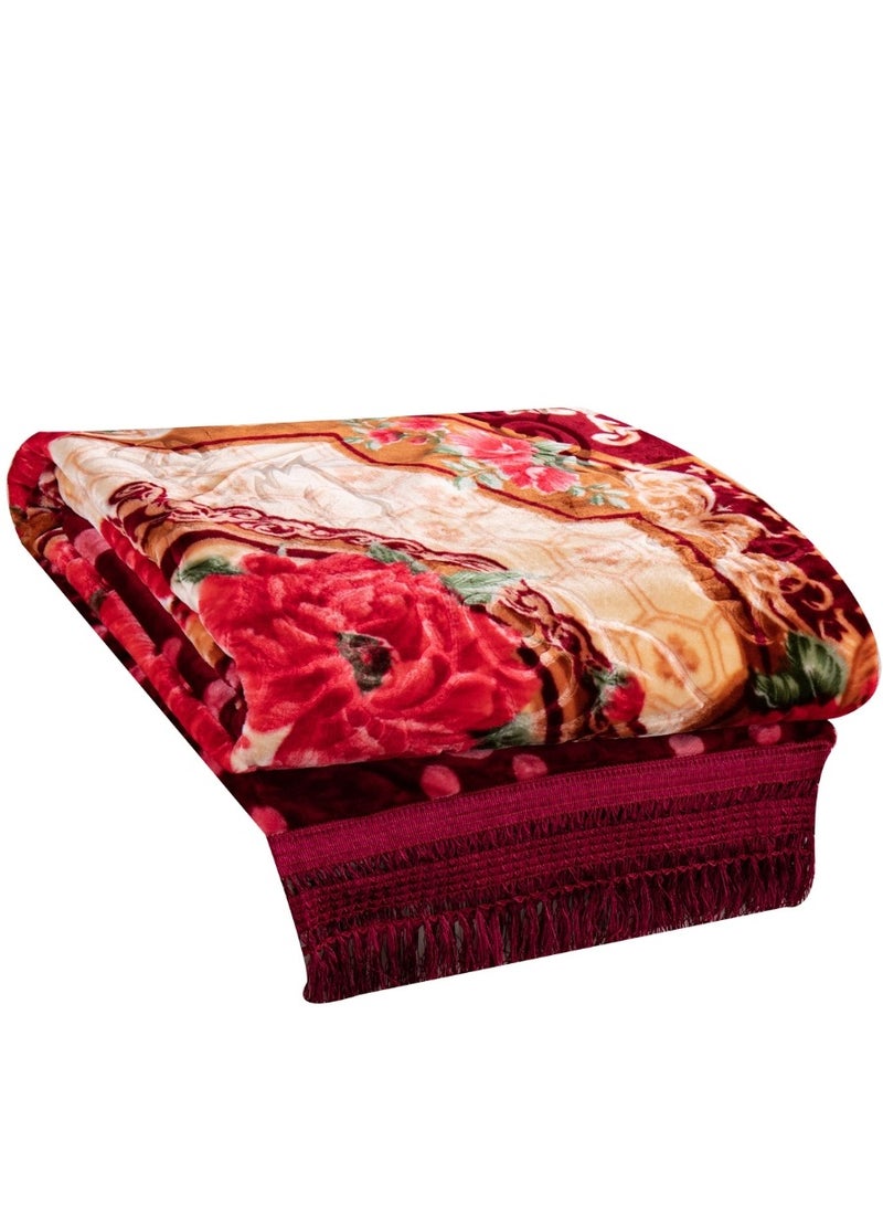 Stargold Blanket Set of 5 Pieces 220 x 240CM 2 Ply Premium Blanket With Bedspread Pillowcase And Neck Roll - Image 3