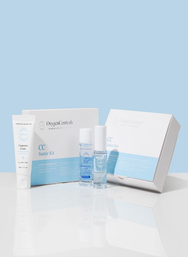 OxygenCeuticals Skin Balancing Toner 30ml and Couperose Fluid 15ml and Couperose Cream 30ml CC Starter Kit - Image 3
