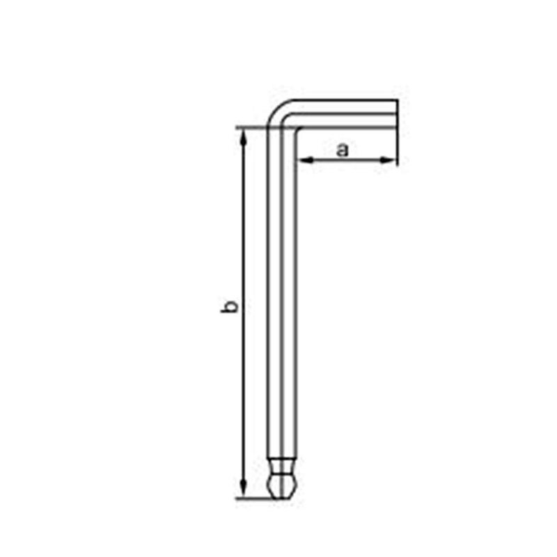 Yato YT0507 Hex Key With Ball 9Pcs 210mm CrVHex Key SetHex Key Wrench SetTool SetProfessional HEX keyIndustrial ToolsPower ToolsTorx WrenchesS2 SteelPlastic HandleTamper ProofLong Hex Multicolor - Image 2