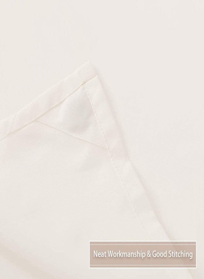 CAROMIO Hotel Quality 100% Waterproof Fabric Shower Curtain Liner with Magnets for Bathroom, 72x72 Inch, Ivory - Image 5