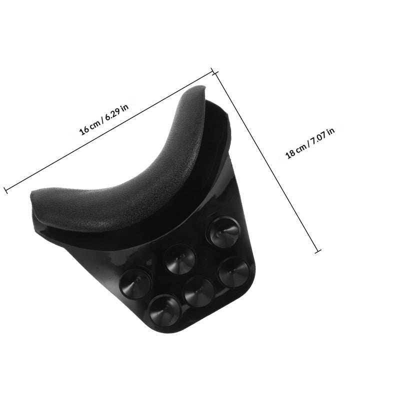 Soft Silicone Neck Rest for Shampoo Bowl Sink Comfortable Neck Cushion for Salon Washing Basin Portable Shampoo Bowl Neck Pillow with Cups - Image 2